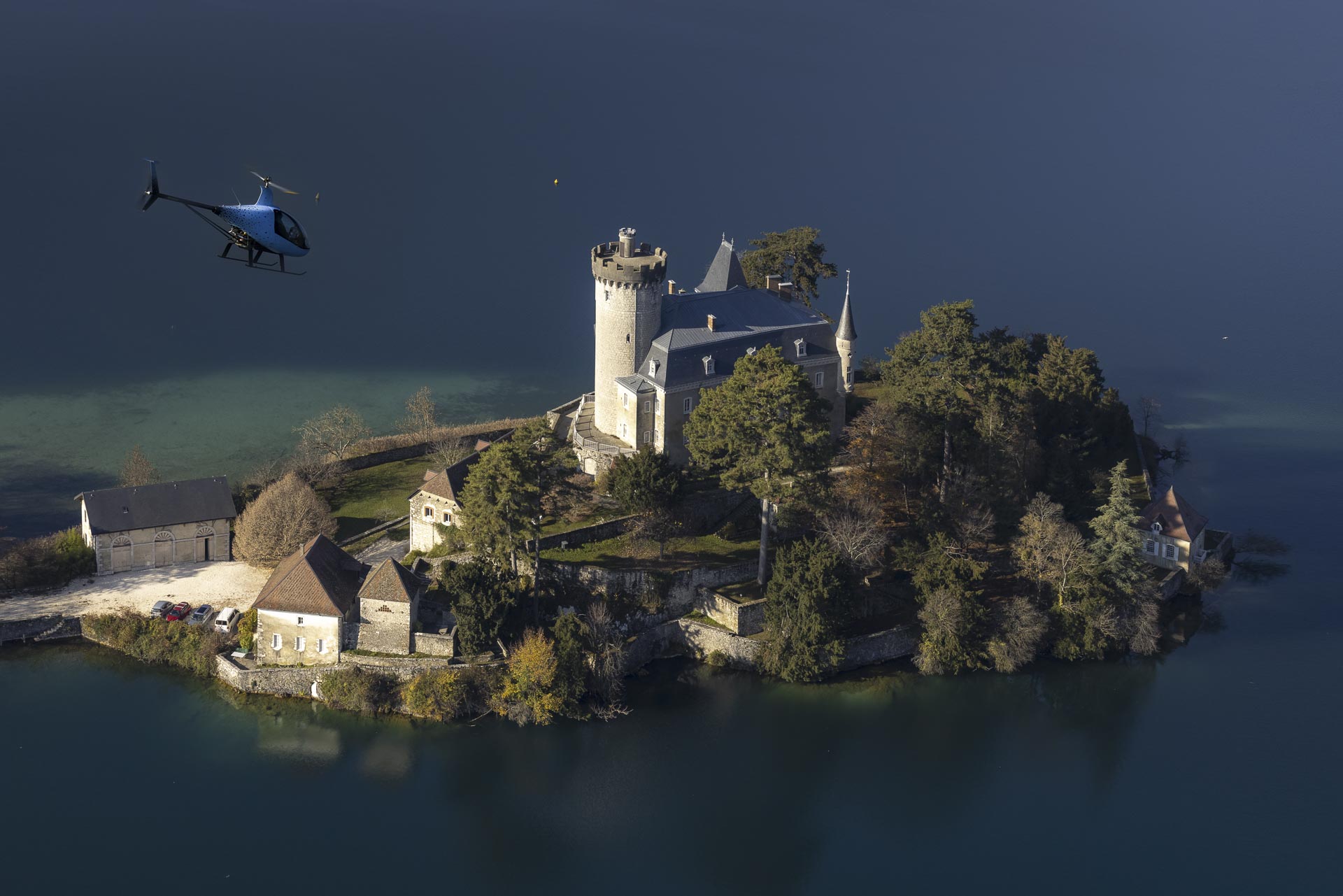 Baptême de l'air en hélicoptère Lac des Alpes - Annecy - Mont-Blanc