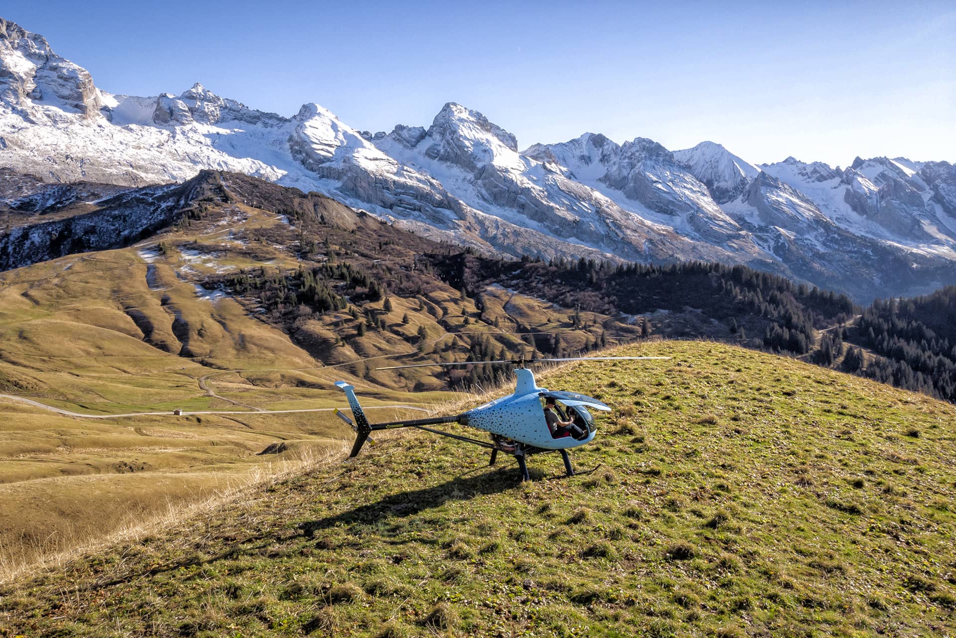 Baptême de l'air en hélicoptère Lac des Alpes - Annecy - Mont-Blanc